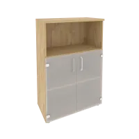 Шкаф средний широкий со стеклом O.ST-2.2
