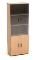 Шкаф высокий со стеклом К2 (ШК31+ДК32*2+ДК35*2+ФС04*2)