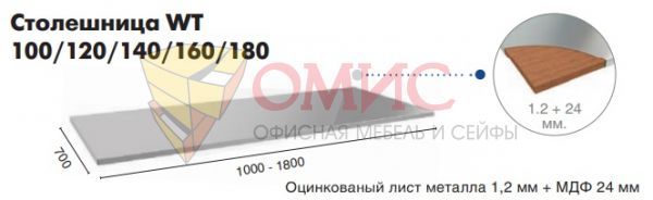 Столешница Profi WT-100