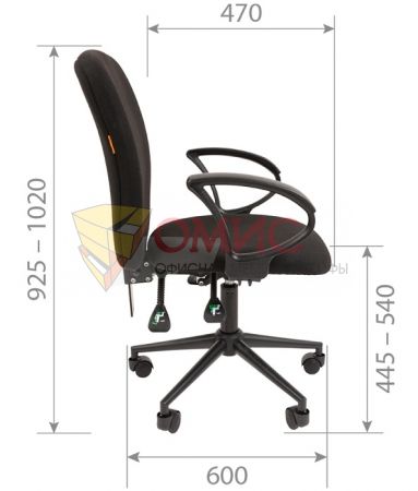 Кресло офисное CHAIRMAN 9801 black
