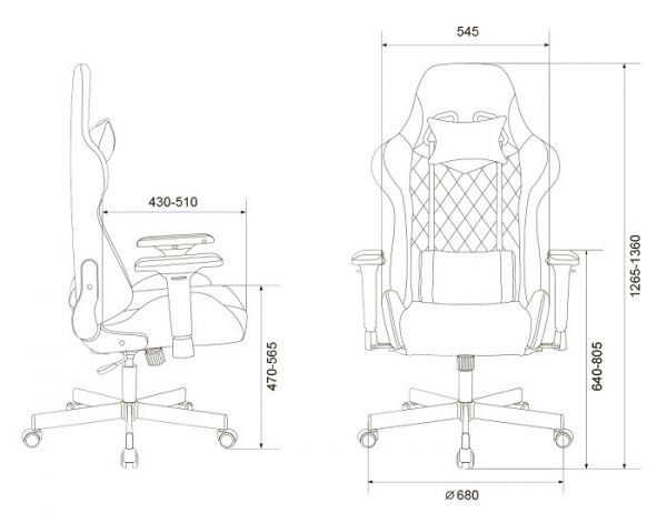 Игровое кресло Бюрократ Zombie VIKING 7 KNIGHT Fabric