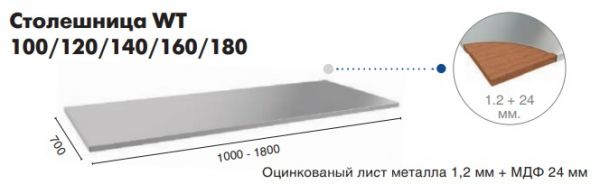 Столешница Profi WT-160
