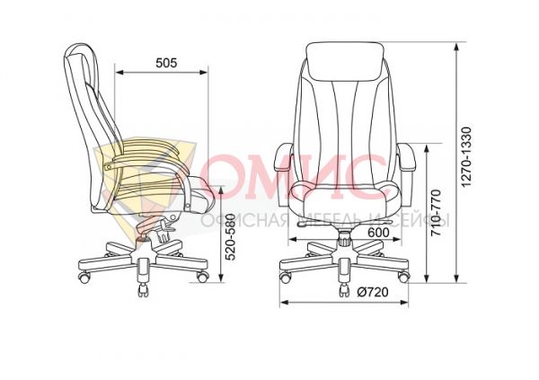 Кресло руководителя Бюрократ T-9922WALNUT