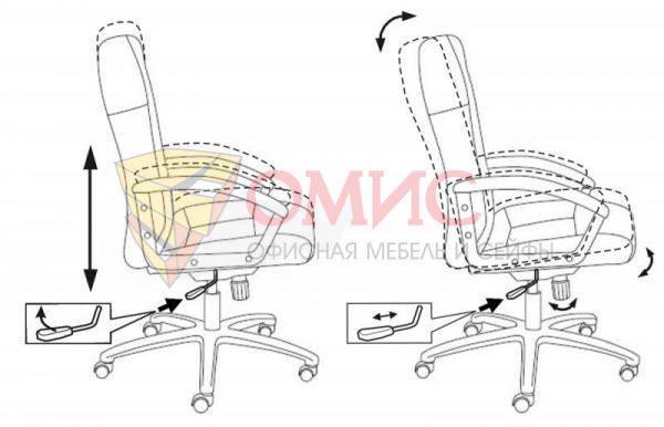 Кресло руководителя Бюрократ T-9908AXSN-AB chrom